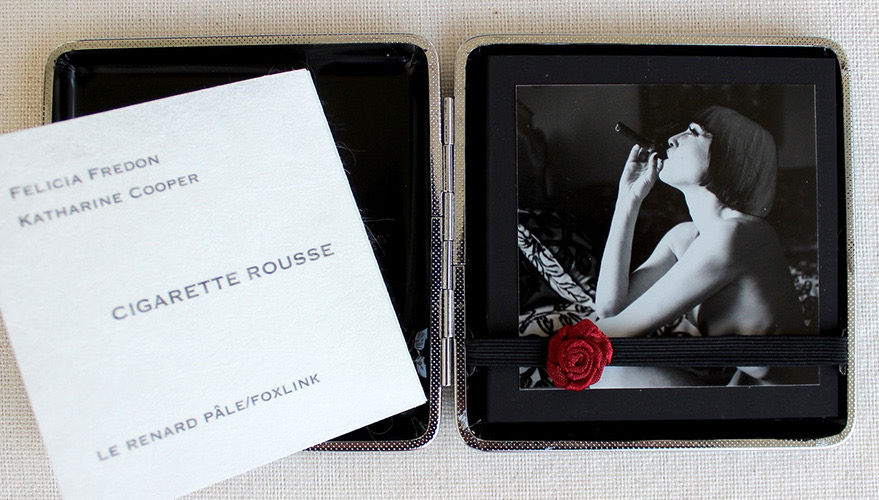 Artist's book Red Cigarette, Katarine Cooper and Felicia Fredon