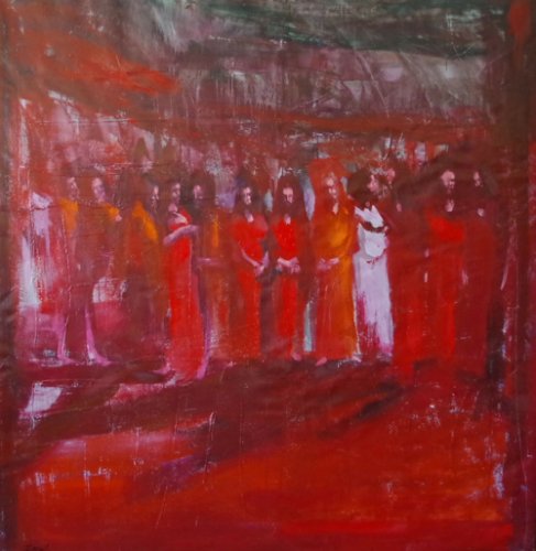 David Daoud contemporary painting gallery Retour De Voyage