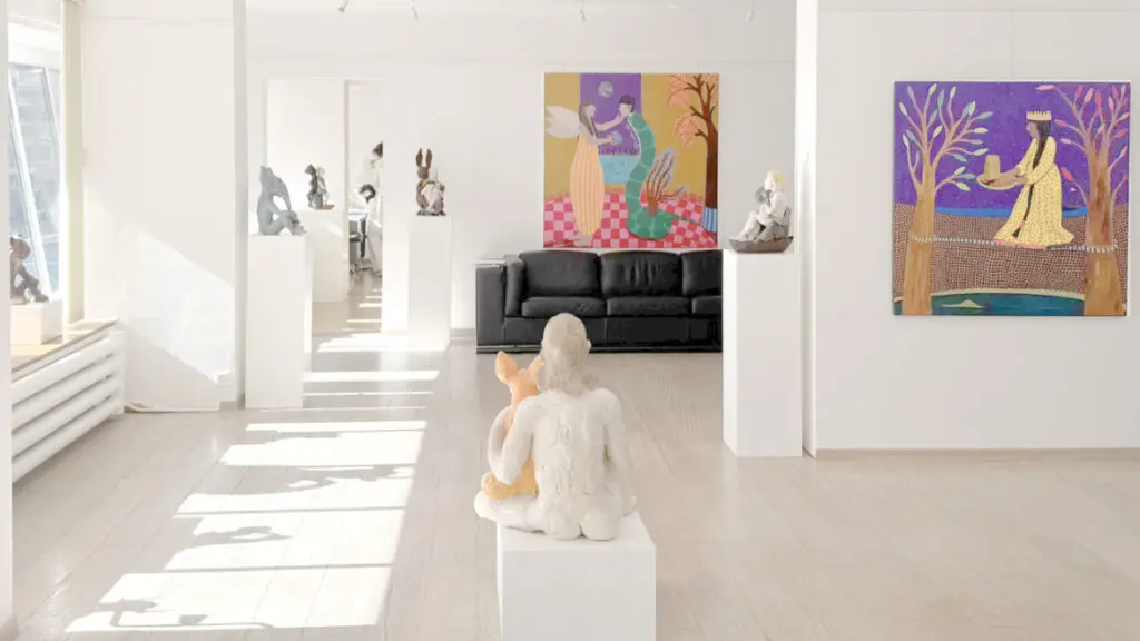 Ruta Jusionyte exhibition announcement in Lausanne, Switzerland