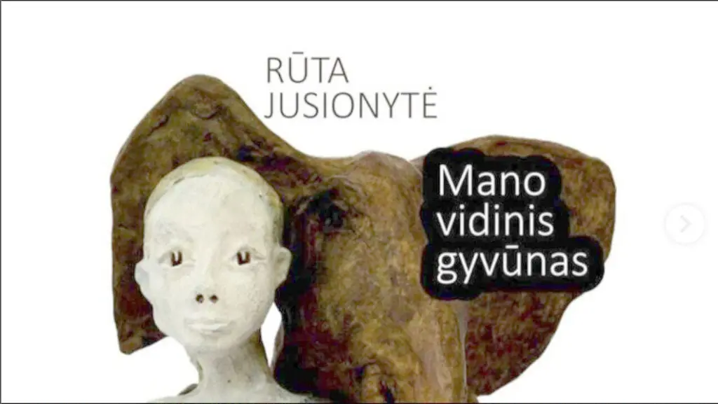 Ruta Jusionyte exhibition announcement in Lithuania