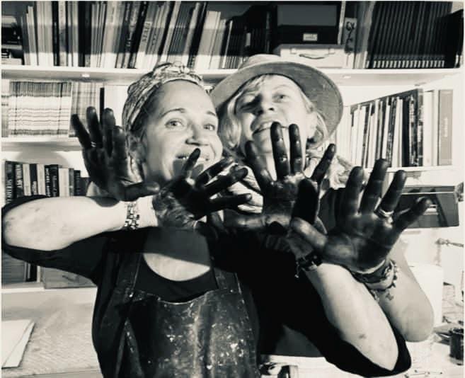 Portrait des artistes Sophie Sainrapt et Emmanuelle Renard