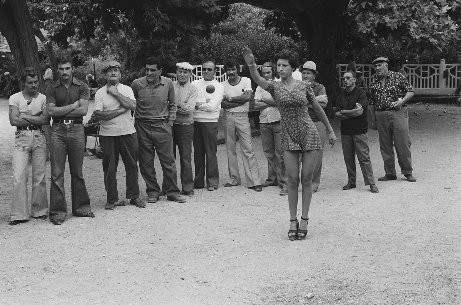 Hans Silvester : Photographie d'un jeu de pétanque
